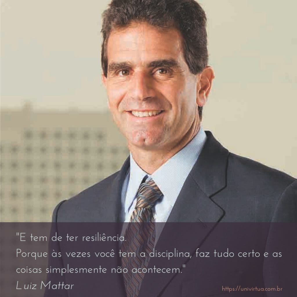 Frase motivacional de Luiz Mattar sobre empreendedorismo