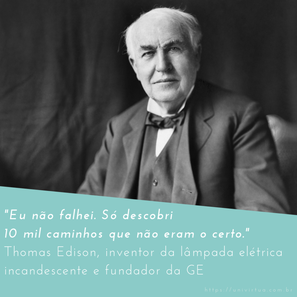 Frase de motivação para empreendedores de Thomas Edison